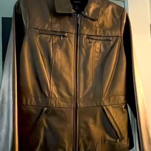 Alfani Authentic Leather Jacket - Medium